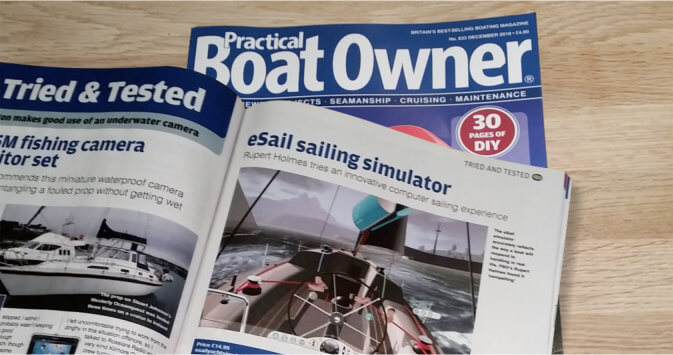 Examen du simulateur de voile Practical Boat Owner eSail